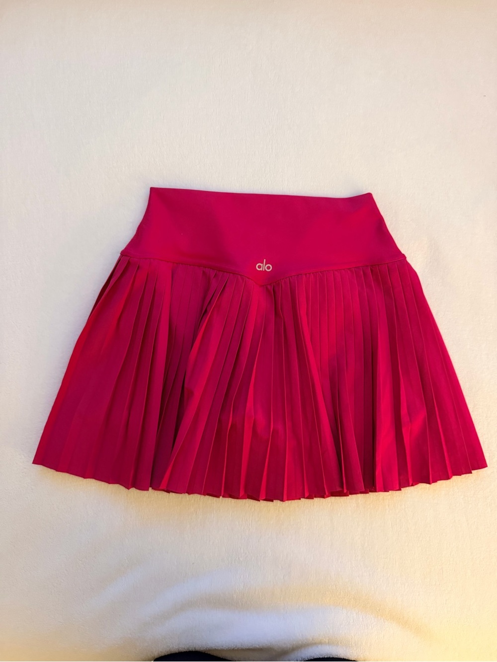 ALO Yoga Pleated Circle Skirt in Magenta Crush